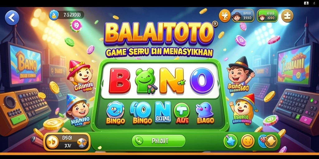 Tampilan gameplay Bingo BALAITOTO yang menarik dan penuh warna.