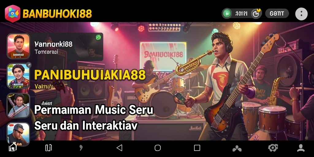 Tampilan gameplay BANBUHOKI88 yang menarik dan interaktif saat memainkan lagu.
