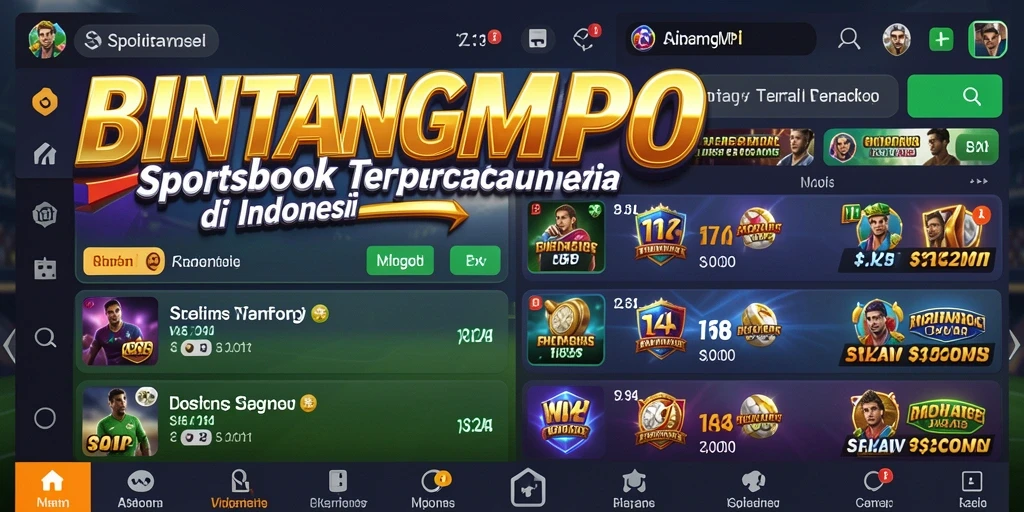 Tangkapan layar BINTANGMPO menunjukkan antarmuka taruhan yang menarik dan informatif.