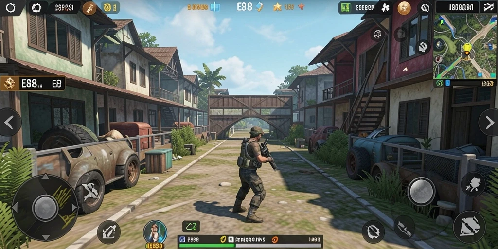 Screenshot E88 menampilkan suasana gameplay Simulation yang menarik.