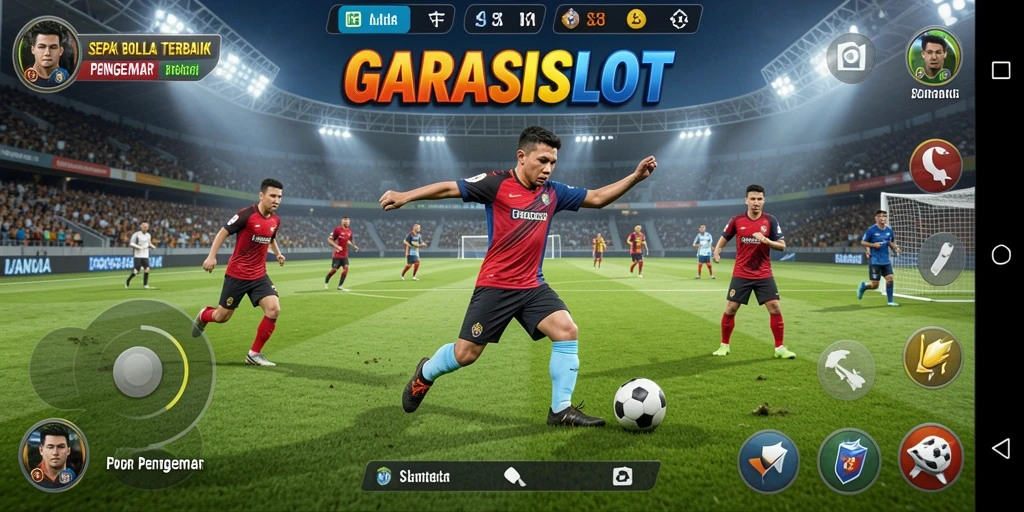 Tangkap aksi mendebarkan dalam gameplay sepak bola GARASISLOT.