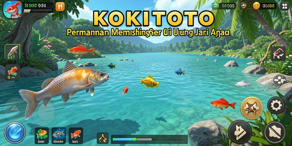 Tangkapan ikan yang menakjubkan dalam gameplay KOKITOTO.