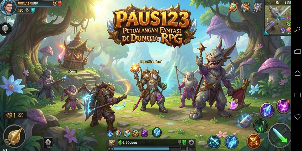 Screenshot gameplay PAUS123 menampilkan aksi seru di dunia RPG.