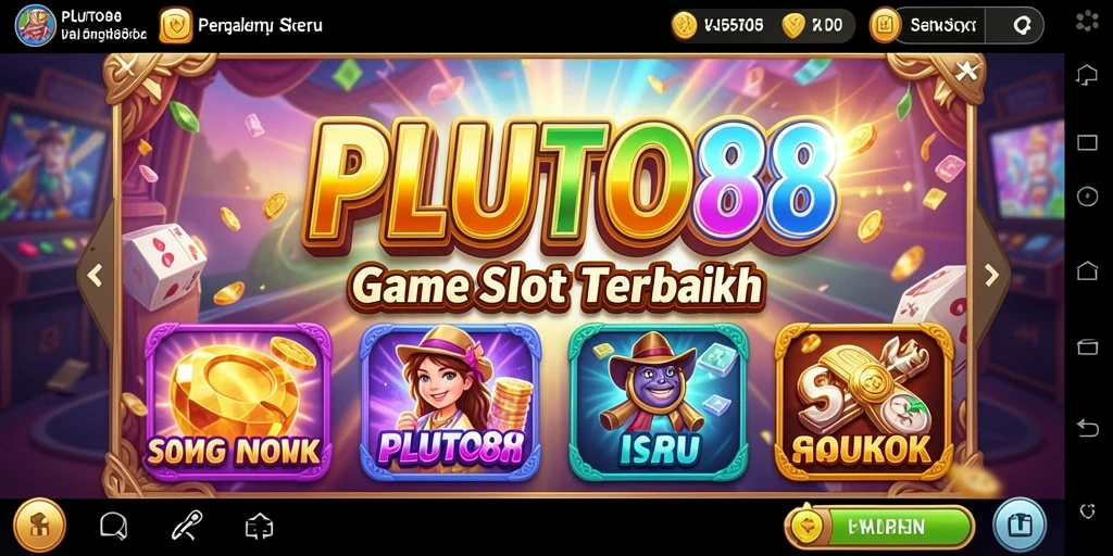 Screenshot gameplay <strong>PLUTO88</strong> menunjukkan keseruan setiap putaran slot.