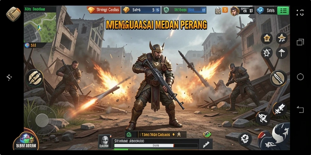 Tangkapan layar gameplay SVIP6 menunjukkan pertempuran taktis yang mendebarkan.