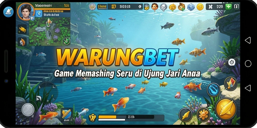 Gameplay menarik WARUNGBET dengan aksi memancing yang seru.