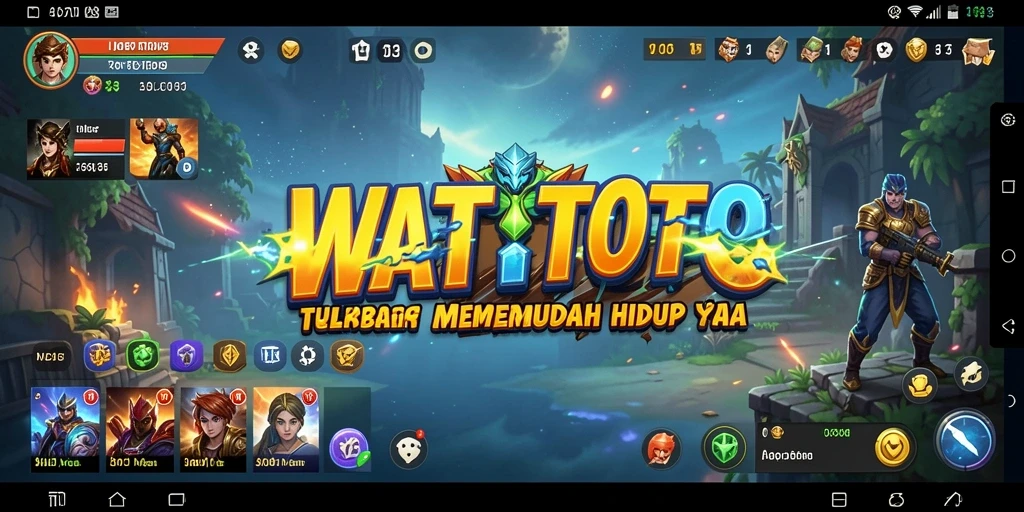 Tampilan antarmuka utama WATITOTO dengan fitur-fitur Utility.